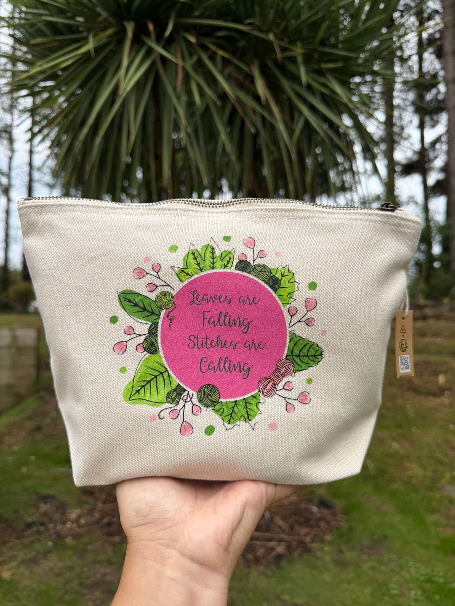 Leaves Are Falling Project Bag