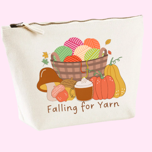 Falling For Yarn Project Bag